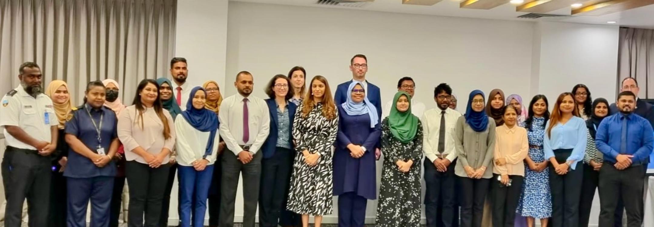 Participants at workshop on the Méndez Principles, Malé